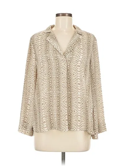 Pre-owned All In Favor 3/4 Sleeve Blouse In White