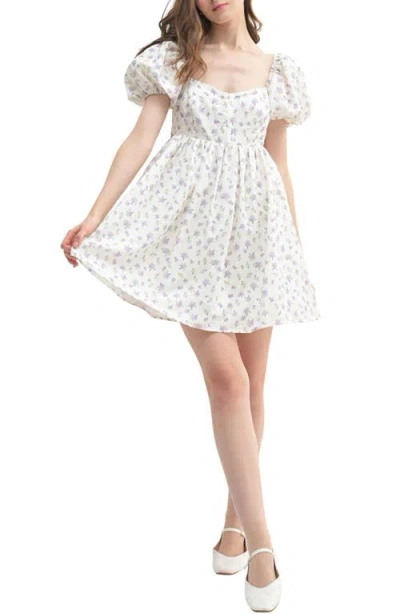 All In Favor All In Cream Lilac Floral