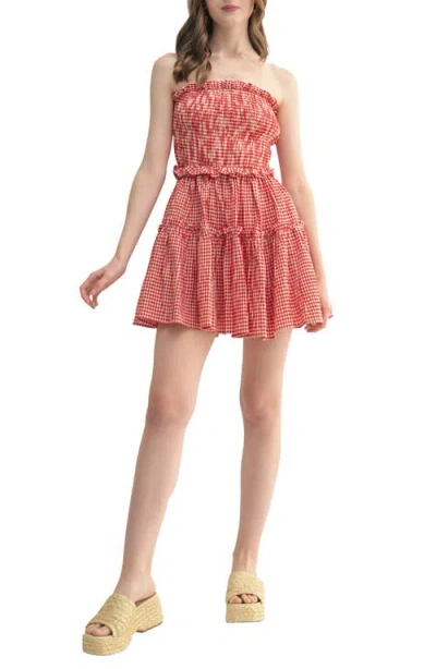 All In Favor All In Cream Red Gingham
