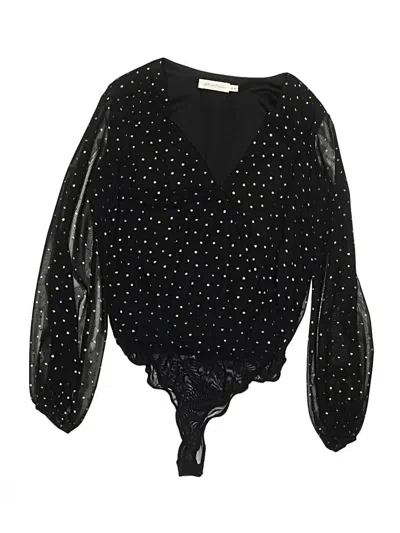Pre-owned All In Favor Bodysuit In Black