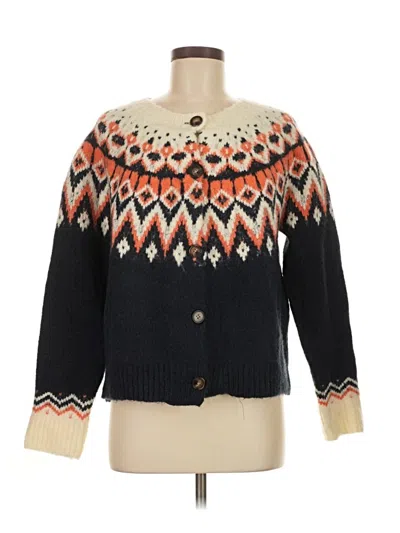 Pre-owned All In Favor Cardigan Sweater In Blue