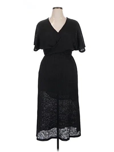 Pre-owned All In Favor Casual Dress In Black