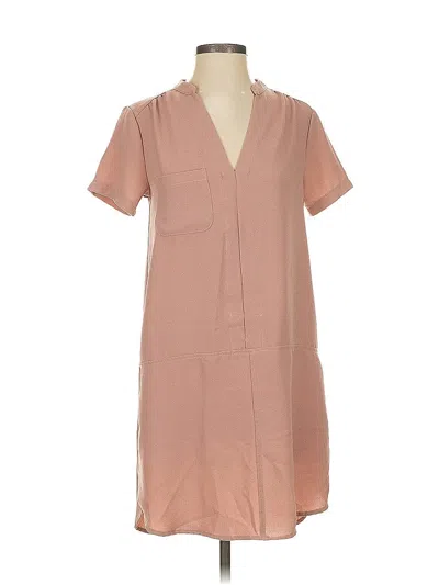 Pre-owned All In Favor Casual Dress In Brown