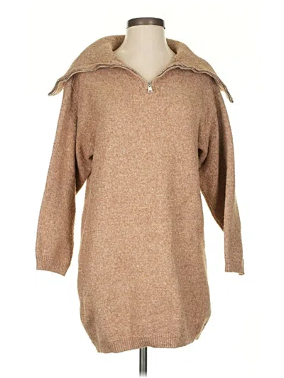 Pre-owned All In Favor Casual Dress In Brown