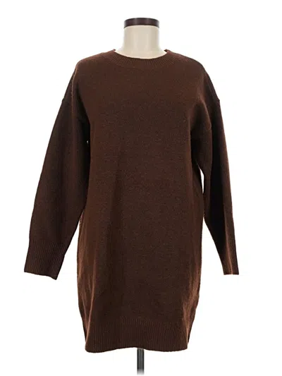 Pre-owned All In Favor Casual Dress In Brown