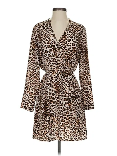 Pre-owned All In Favor Casual Dress In Brown