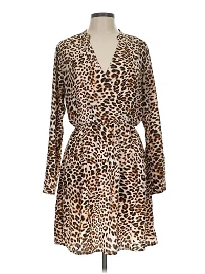 Pre-owned All In Favor Casual Dress In Brown