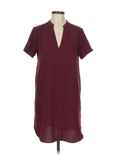 Pre-owned All In Favor Casual Dress In Burgundy