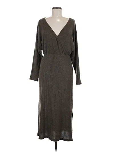 Pre-owned All In Favor Casual Dress In Gray