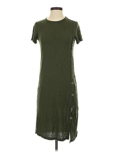 Pre-owned All In Favor Casual Dress In Green