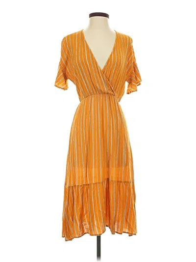Pre-owned All In Favor Casual Dress In Orange