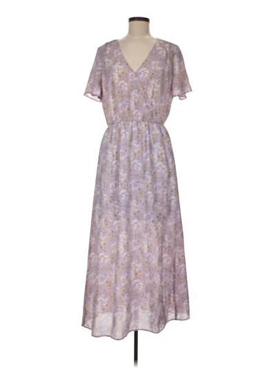 Pre-owned All In Favor Casual Dress In Purple