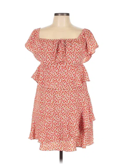 Pre-owned All In Favor Casual Dress In Red