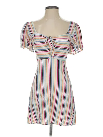 Pre-owned All In Favor Casual Dress In White