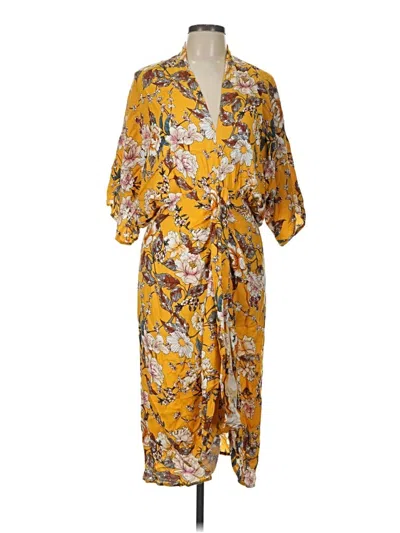 Pre-owned All In Favor Casual Dress In Yellow