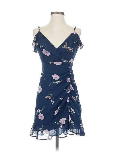 Pre-owned All In Favor Cocktail Dress In Blue