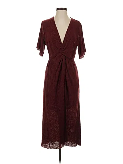 Pre-owned All In Favor Cocktail Dress In Burgundy