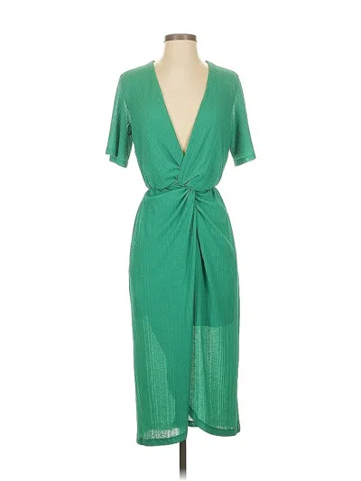 Pre-owned All In Favor Cocktail Dress In Green