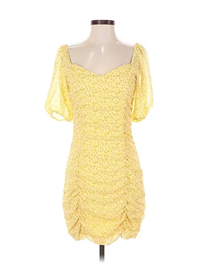 Pre-owned All In Favor Cocktail Dress In Yellow