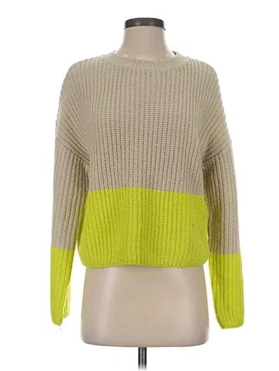 Pre-owned All In Favor Pullover Sweater In Green