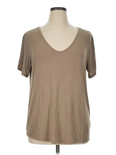 Pre-owned All In Favor Short Sleeve T-shirt In Tan