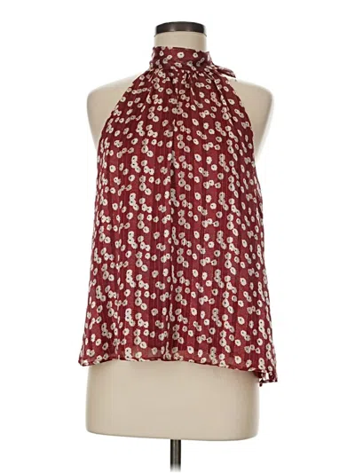 All In Favor Sleeveless Blouse In Burgundy