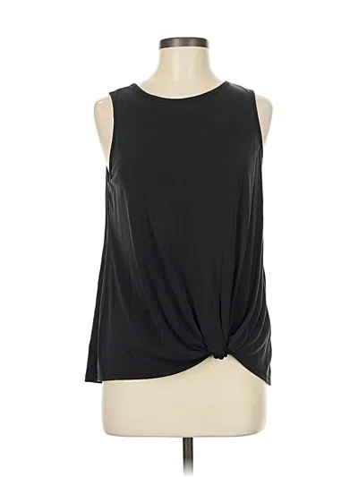 Pre-owned All In Favor Sleeveless Top Black Halter Neckline Tops