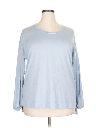 Pre-owned All In Motion 3/4 Sleeve T-shirt In Blue