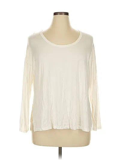 Pre-owned All In Motion 3/4 Sleeve T-shirt In White