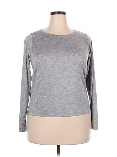 Pre-owned All In Motion 3/4 Sleeve T-shirt In Gray