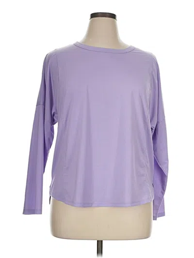 Pre-owned All In Motion 3/4 Sleeve T-shirt In Purple