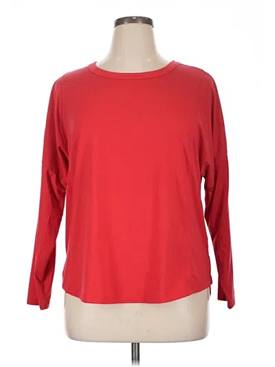 Pre-owned All In Motion 3/4 Sleeve T-shirt In Red