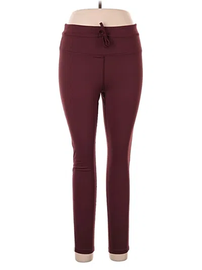 Pre-owned All In Motion Active Pants In Burgundy