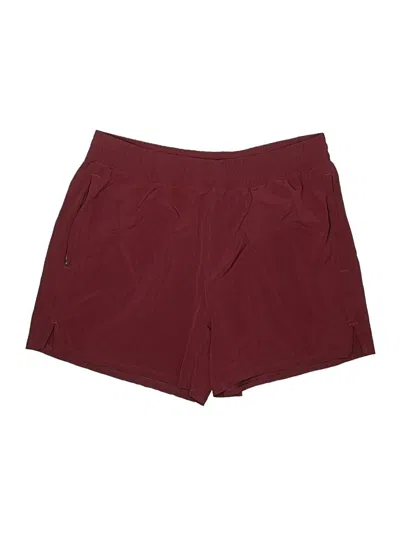 Pre-owned All In Motion Athletic Shorts In Burgundy