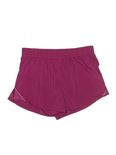 Pre-owned All In Motion Athletic Shorts In Burgundy