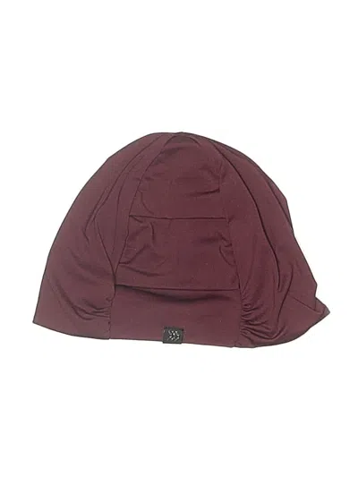 Pre-owned All In Motion Beanie Hat In Burgundy
