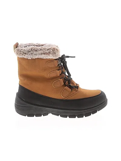 Pre-owned All In Motion Boots In Tan