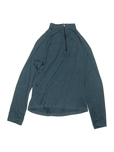 Pre-owned All In Motion Kids' Cardigan Sweater In Teal