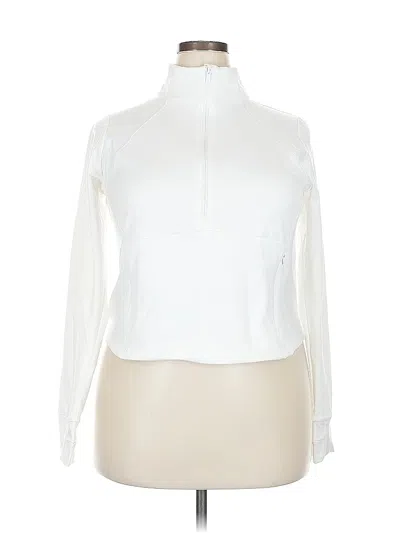 Pre-owned All In Motion Cardigan Sweater In White