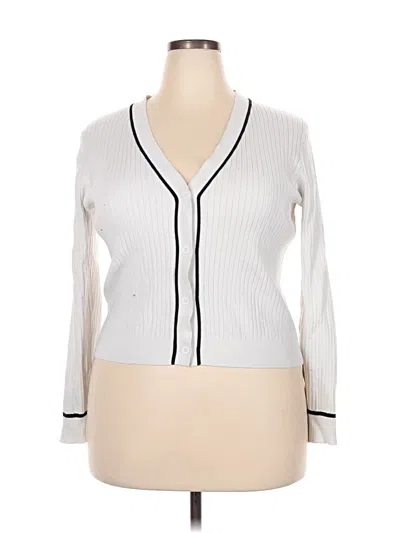 Pre-owned All In Motion Cardigan Sweater In White