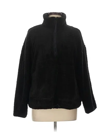 Pre-owned All In Motion Faux Fur Jacket In Black