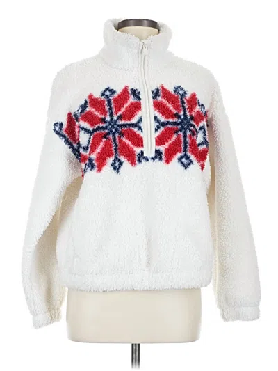 Pre-owned All In Motion Faux Fur Jacket In White