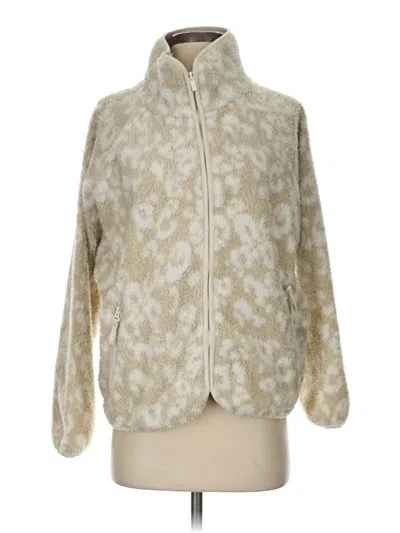 Pre-owned All In Motion Faux Fur Jacket In White