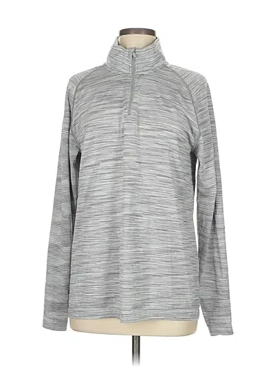 Pre-owned All In Motion Fleece Jacket In Gray