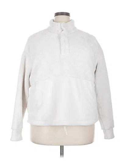 Pre-owned All In Motion Fleece Jacket In White