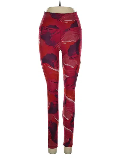 Pre-owned All In Motion Leggings In Red