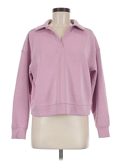 Pre-owned All In Motion Long Sleeve Polo Shirt In Pink
