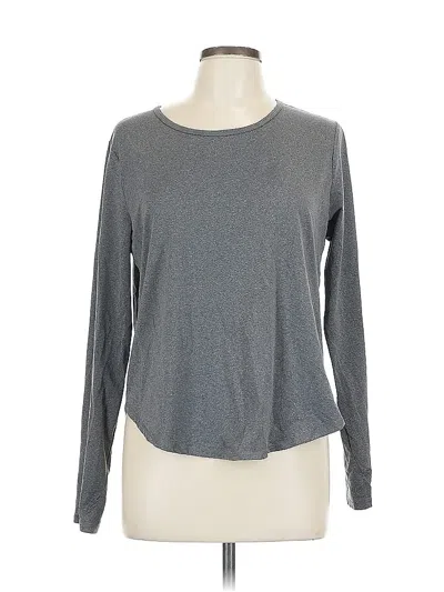 Pre-owned All In Motion Long Sleeve T-shirt In Gray