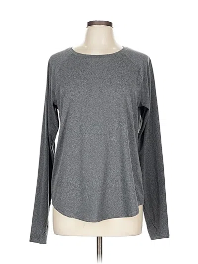 Pre-owned All In Motion Long Sleeve T-shirt In Gray