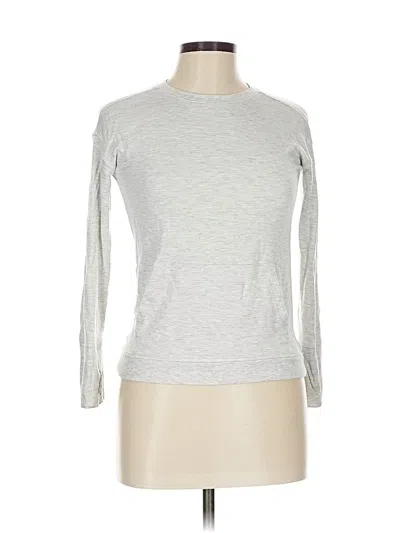 Pre-owned All In Motion Long Sleeve Top Gray Crew Neck Tops